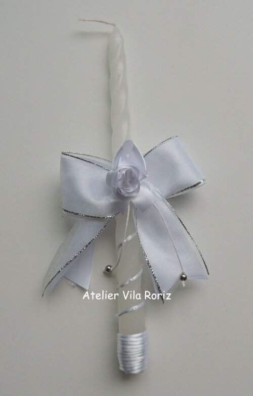 Vela Batizado Flor