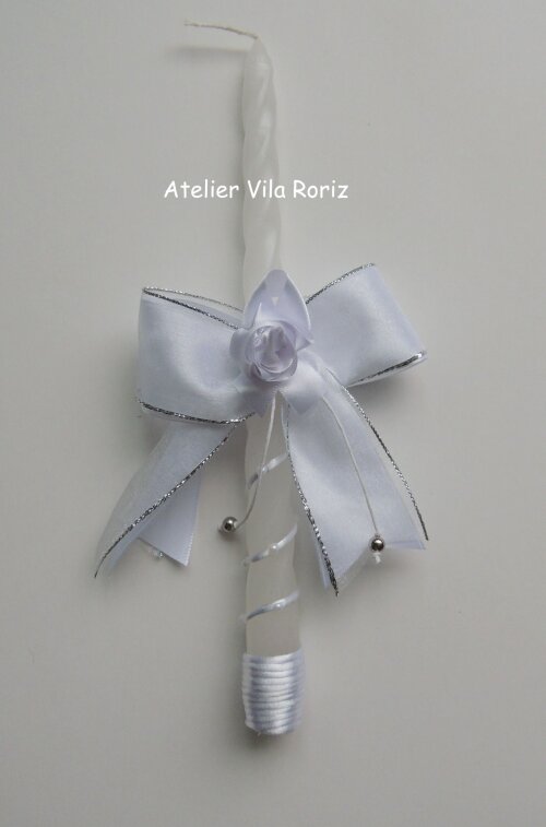 Vela Batizado Flor