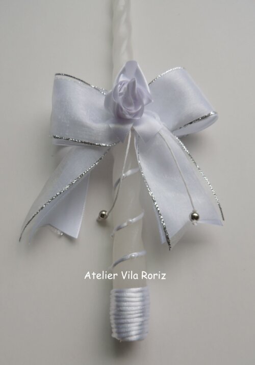 Vela Batizado Flor