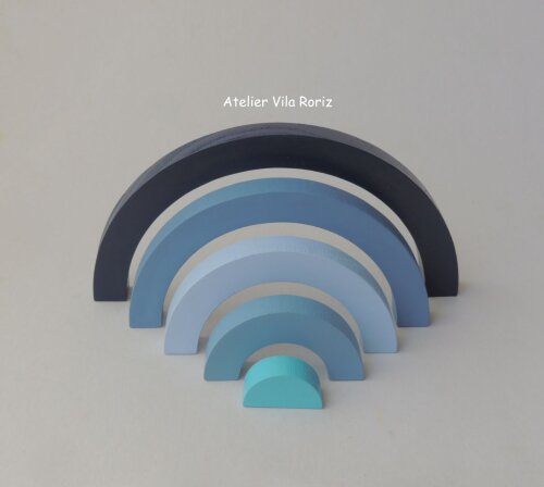 Adorno Arco-íris Tons de Azul