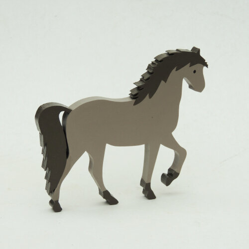 Adorno Cavalo em Madeira