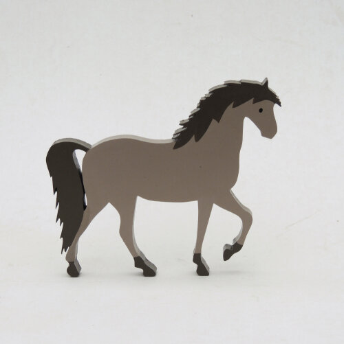 Adorno Cavalo em Madeira
