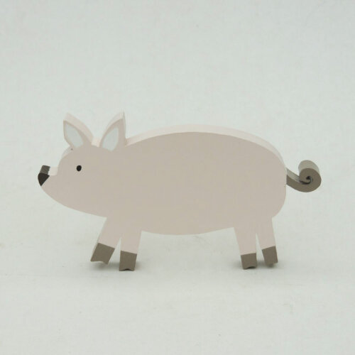 Adorno Porquinho Madeira