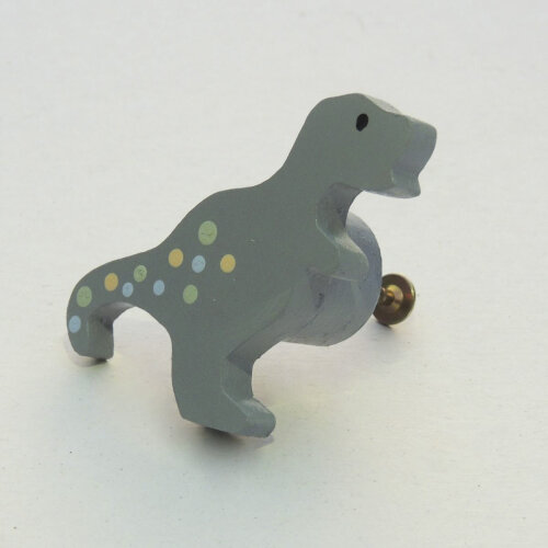 Puxador de Gaveta Dinossauro Cinza