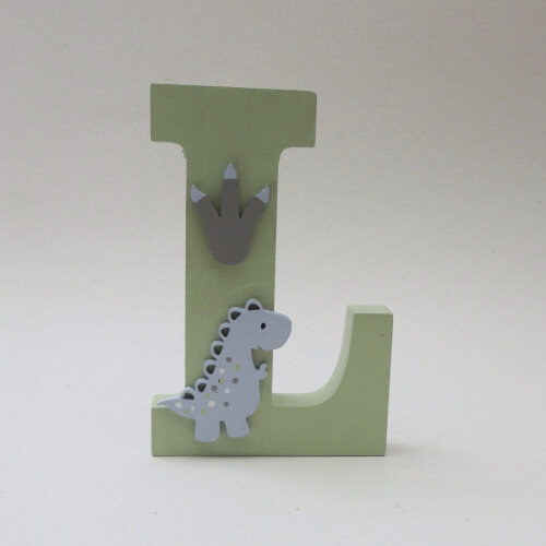 Kit Porta Maternidade Placa Dinossauro e Letra 15cm