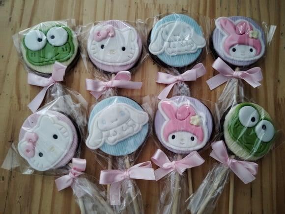 Pirulito de Chocolate Hello Kitty