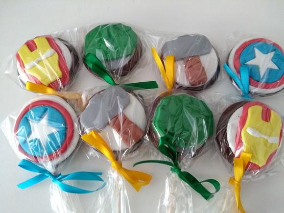 Pirulito de chocolate Os Vingadores