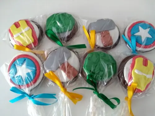 Pirulito de chocolate Os Vingadores