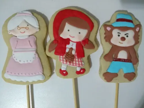 Biscoito decorado Chapeuzinho Vermelho