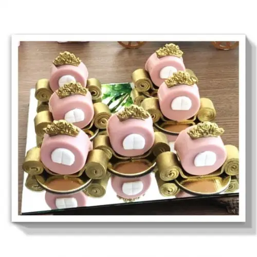 Kit de Doces Rosa e Dourado