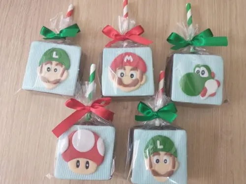 Pão de Mel Mario Bros (quadrado)