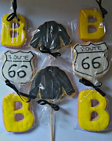 Biscoito decorado rota 66