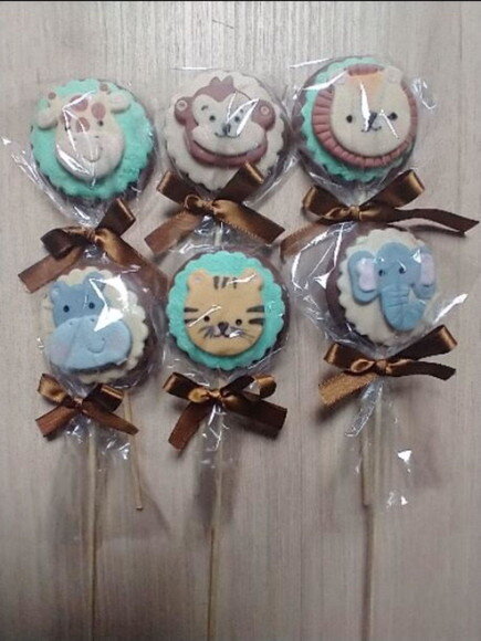 30 Pirulitos de Chocolate Safari