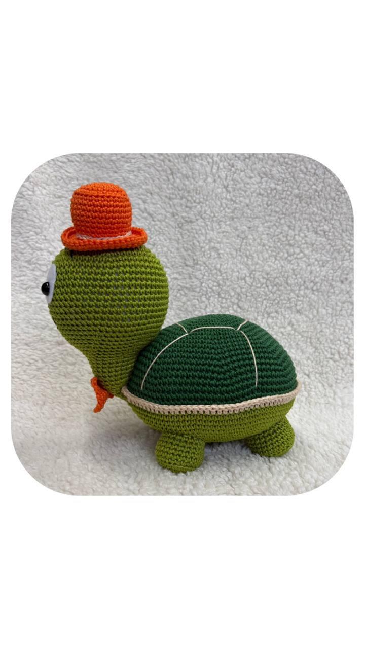 Tartaruga Amigurumi Peso de Porta