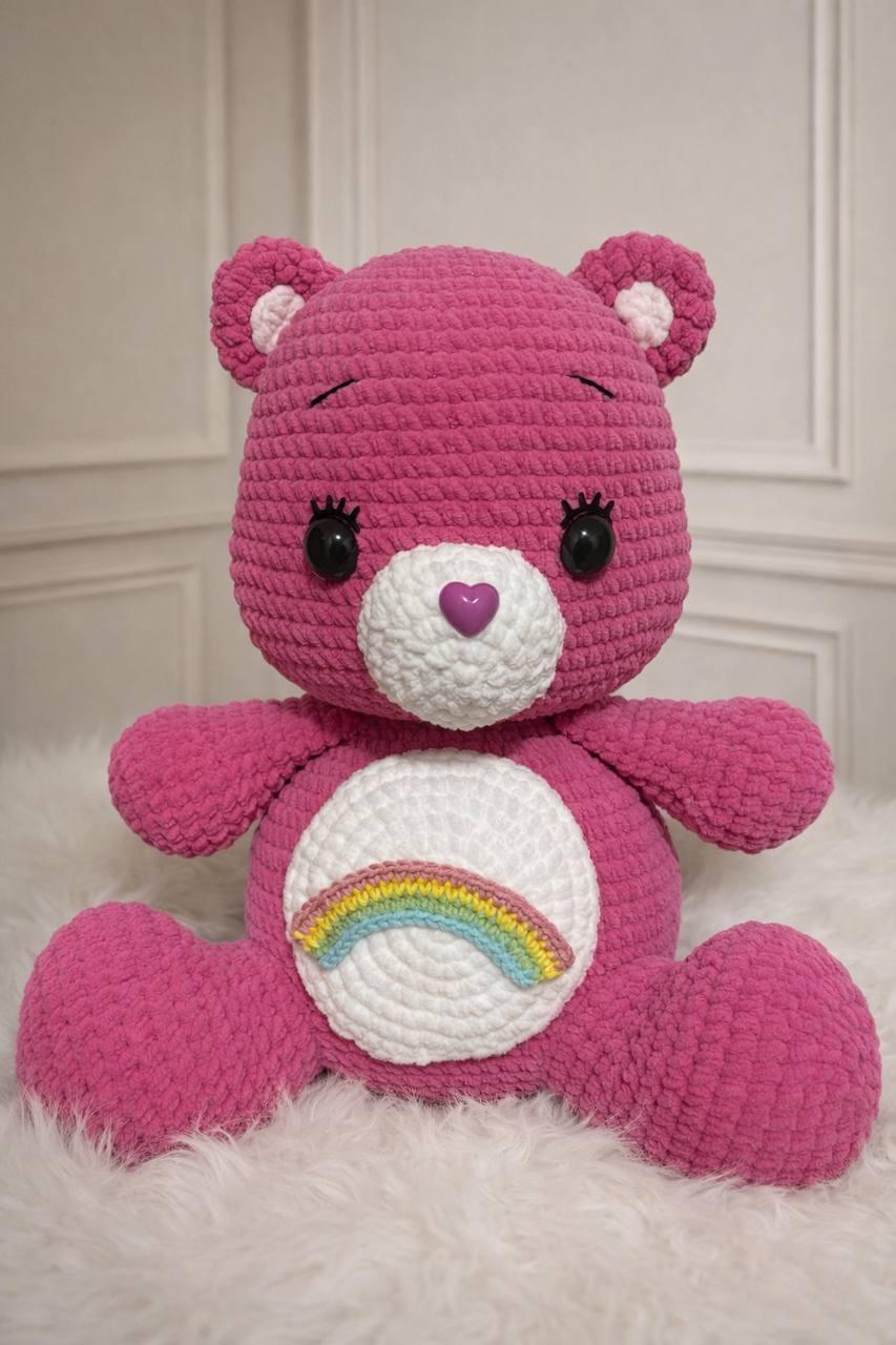 Ursinho Carinhoso Amigurumi Chenille