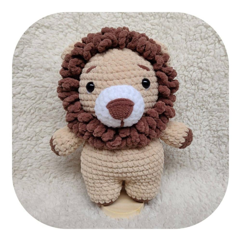Leão Amigurumi Chenille