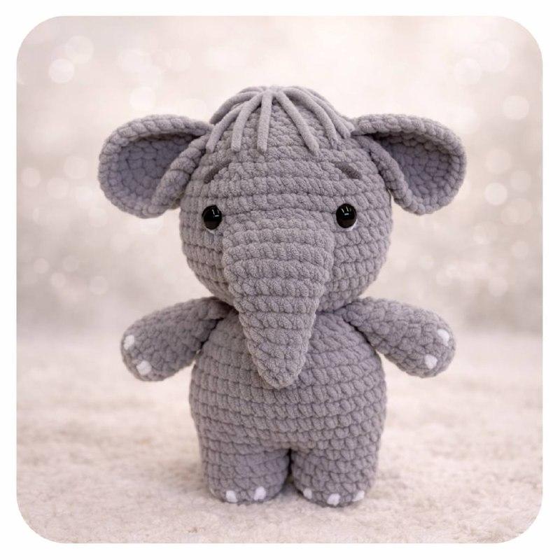 Elefante Amigurumi Chenille