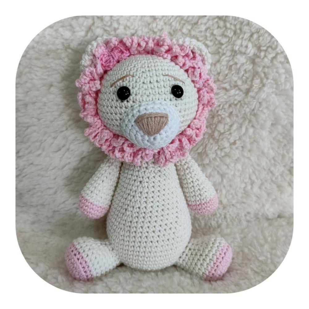 Leão Amigurumi Safari 20 cm