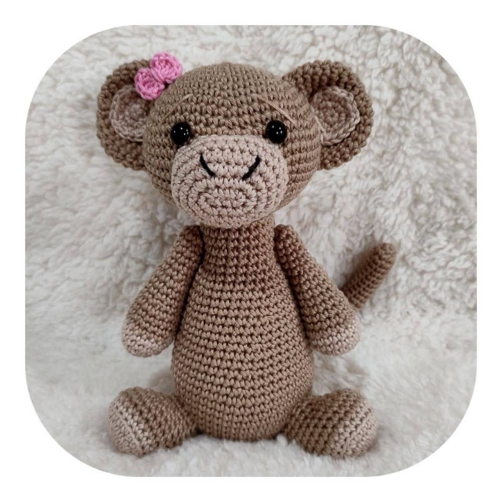 Macaco Amigurumi Safari 20 cm