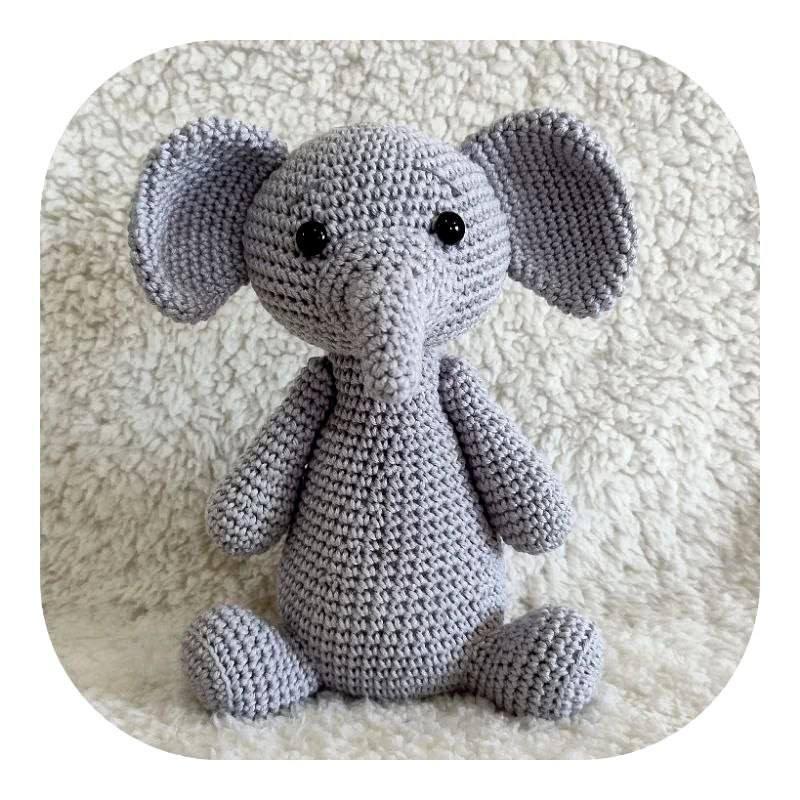 Elefante Amigurumi Safari 20 cm