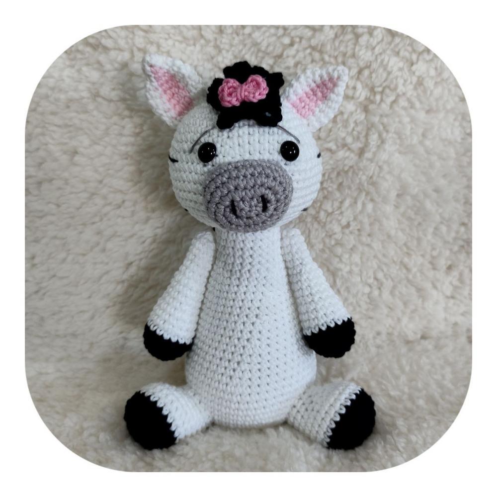 Zebra Amigurumi Safari 20 cm