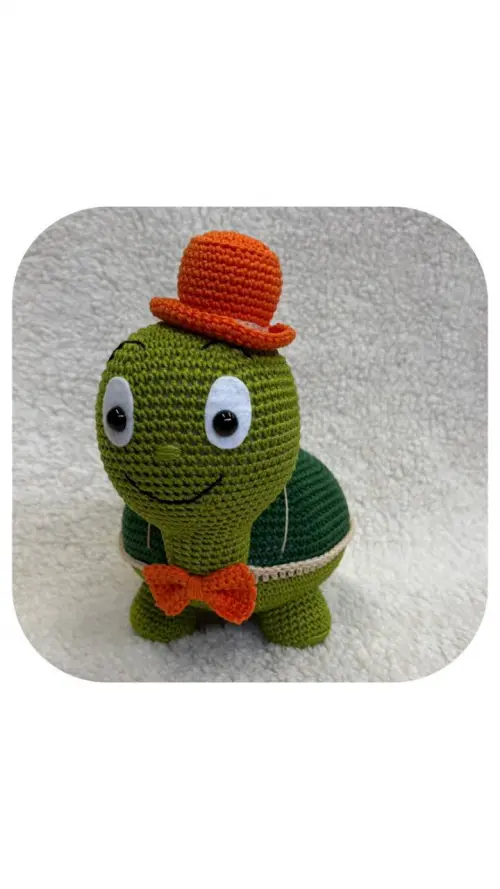 Tartaruga Amigurumi Peso de Porta