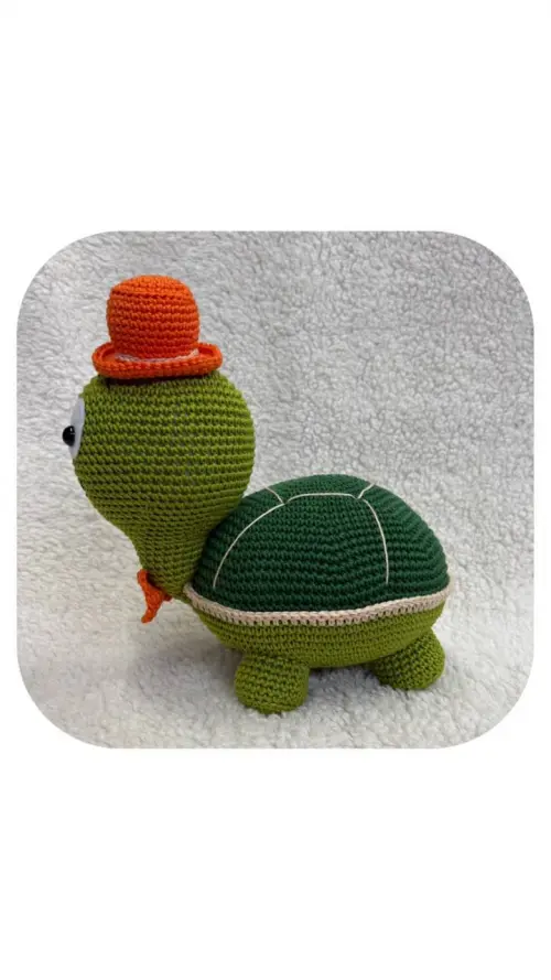 Tartaruga Amigurumi Peso de Porta