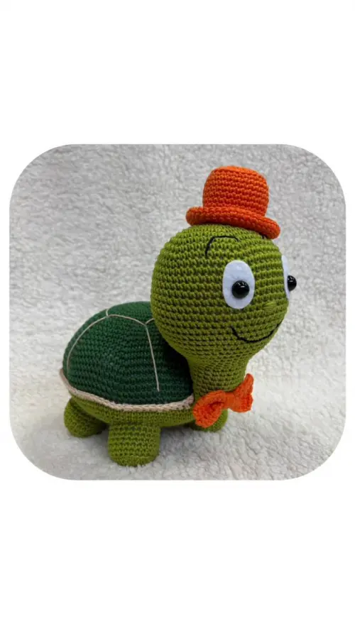 Tartaruga Amigurumi Peso de Porta