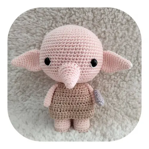 Elfo Dobby Saga Harry Potter Amigurumi