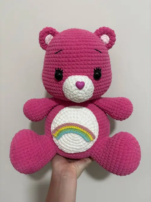 Ursinho Carinhoso Amigurumi Chenille
