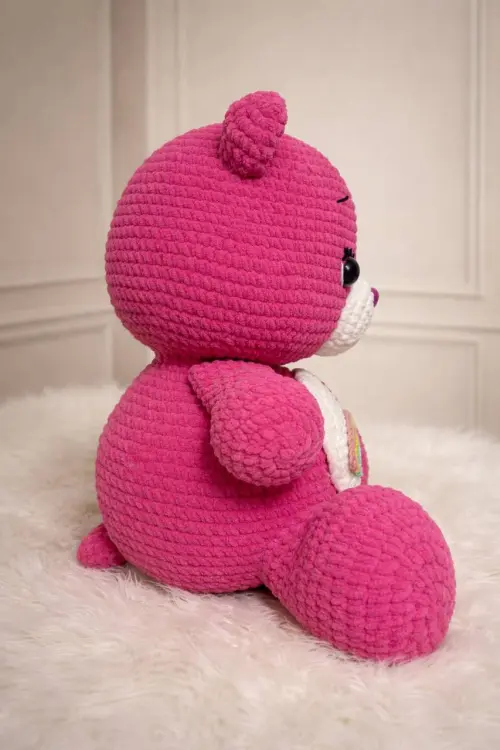 Ursinho Carinhoso Amigurumi Chenille