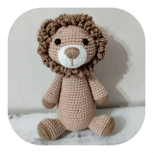 Leão Amigurumi Safari 20 cm