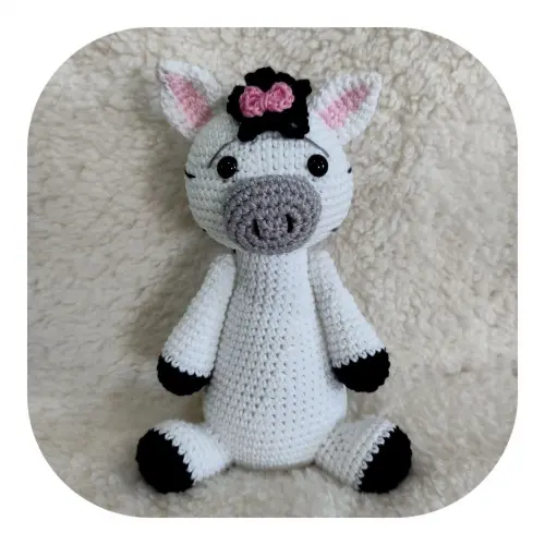 Zebra Amigurumi Safari 20 cm