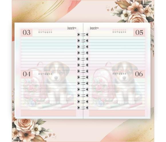 Arquivo Digital Combo Agenda Escolar Cachorrinho Aquarela 04