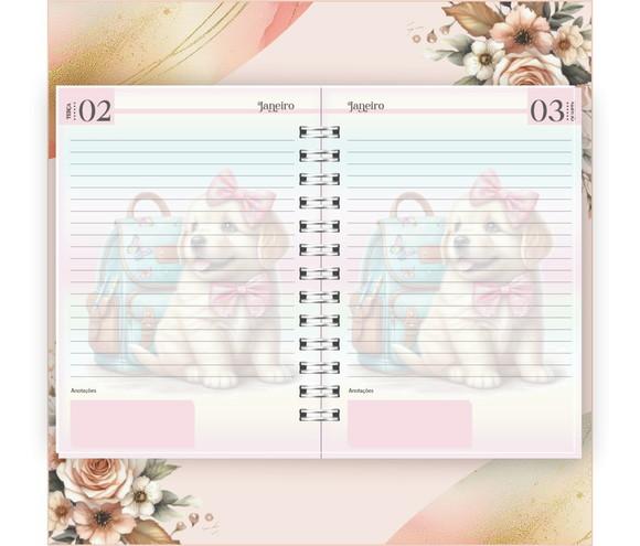 Arquivo Digital Combo Agenda Escolar Cachorrinho Aquarela 05