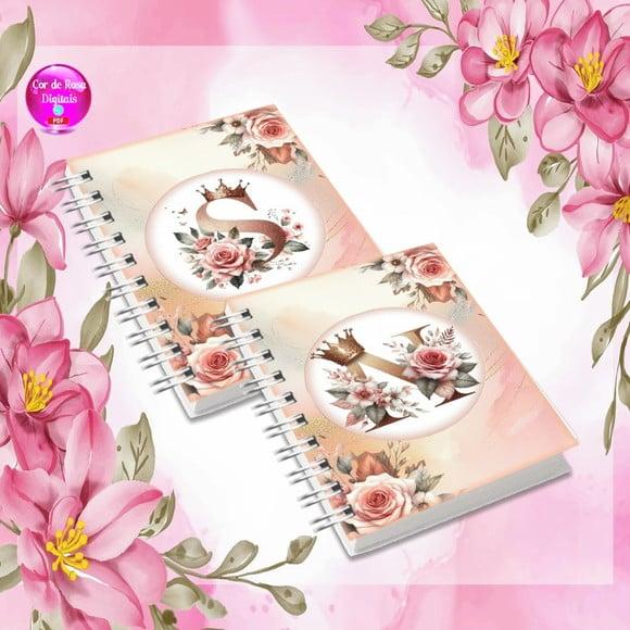 Coleção Capas Alfabeto Realeza Rosé Gold
