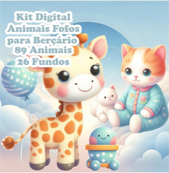 Kit Digital Animais Fofos