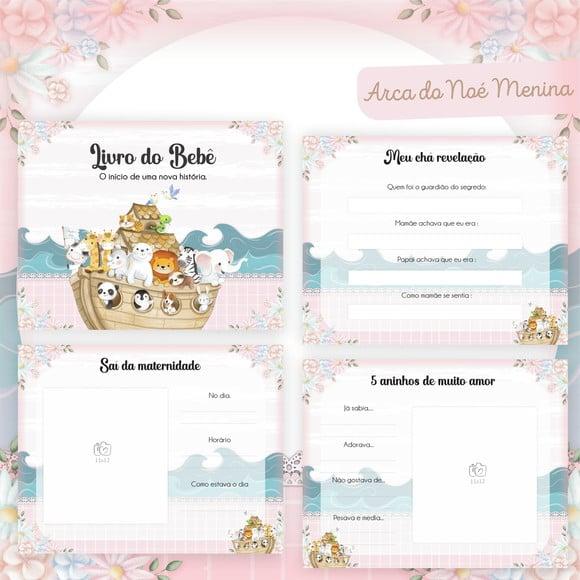 Kit Encadernação Baby Completo ? Arca de Noé Menina