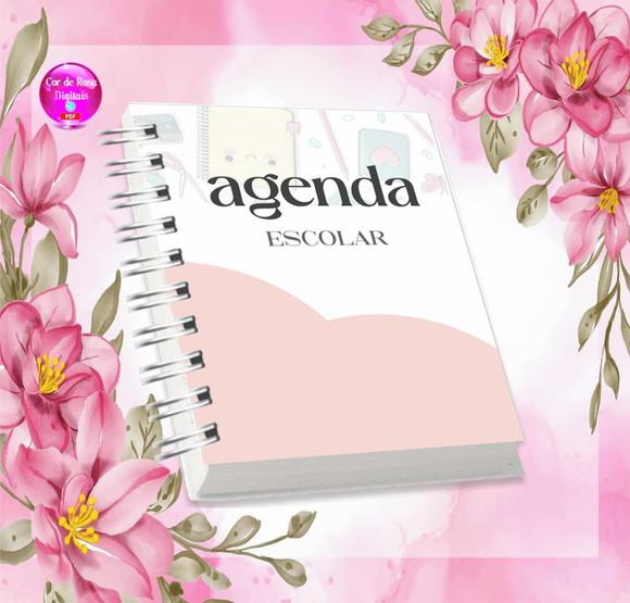 Volta às Aulas Arquivo Digital Combo Agenda Menina 01