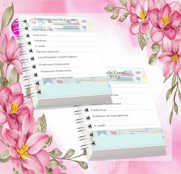 Volta às Aulas Arquivo Digital Combo Agenda Menino