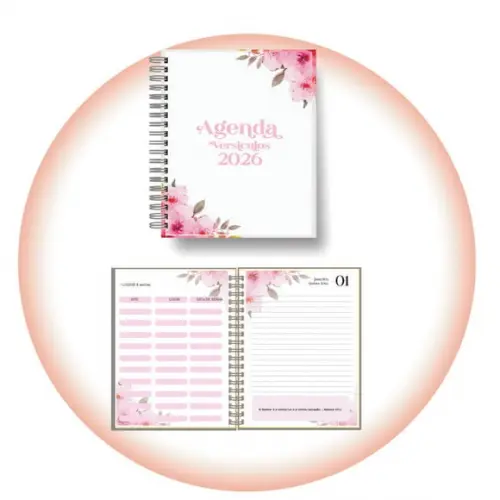 Arquivo Digital Agenda de Versículos 2026 ? Rosa Floral