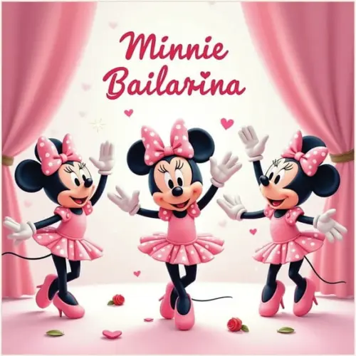 Arquivo Digital, Kit Digital Minnie Bailarina 3d