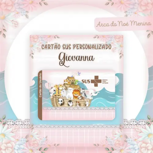 Kit Encadernação Baby Completo ? Arca de Noé Menina