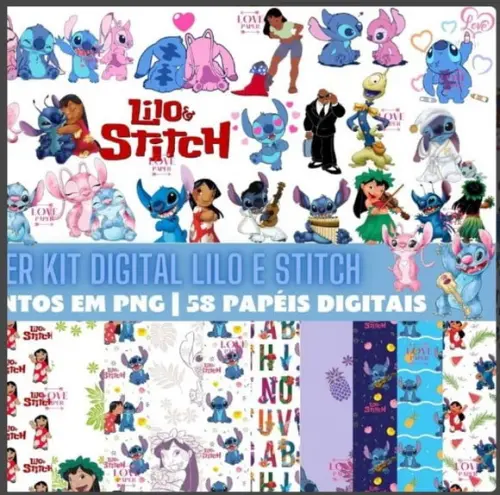Super Kit Digital Lilo e Stitch