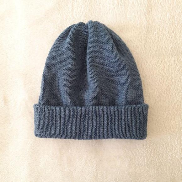 Touca Gorro Lã Adulto Unissex Azul Tirreno