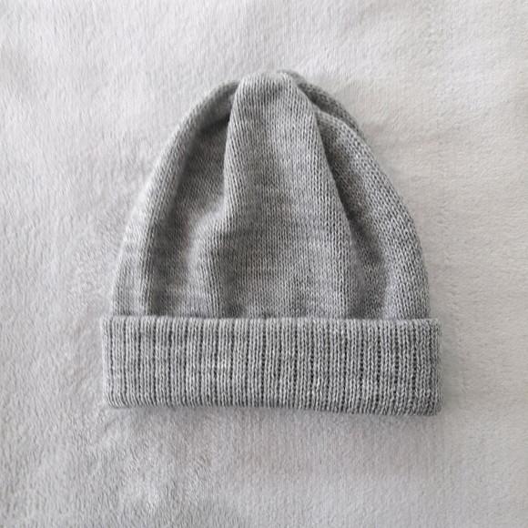 Touca Gorro Lã Adulto Unissex Cinza
