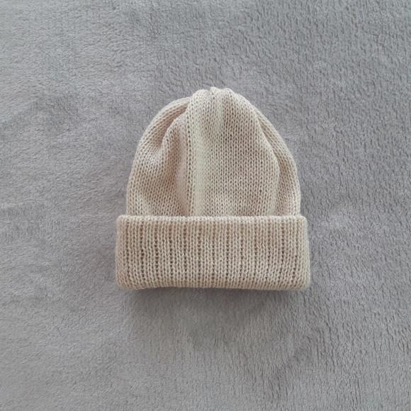 Touca para Bebe Rn em Tricot na Cor Bege
