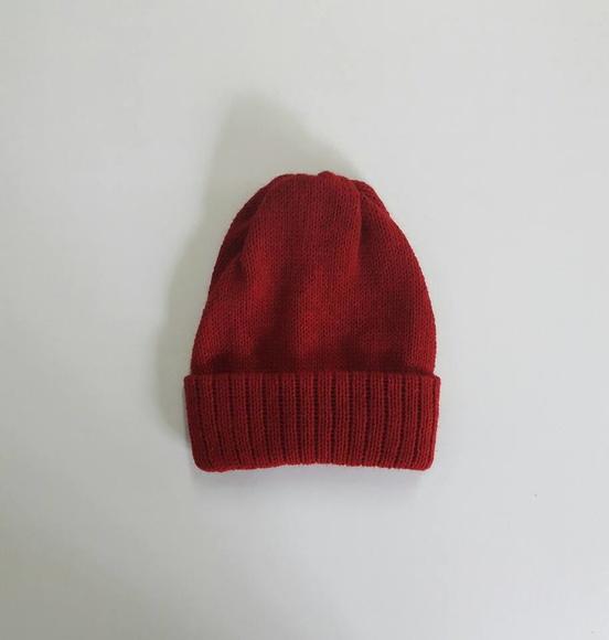 Touca para Bebe Rn na Cor Cereja