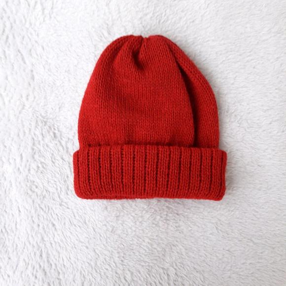 Touca Vermelho Cereja Para Bebê