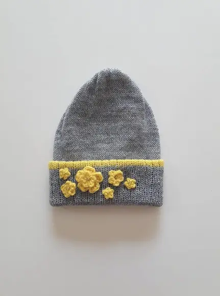 Touca para Bebe em Crochê e Tricô Rn